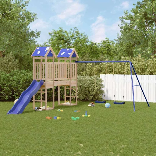 Parque Infantil de Exterior de Madera Maciza de Pino