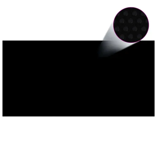 Cubierta de Piscina PE Negro 549x274 cm