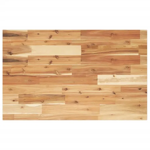 Encimera Tocador Baño Madera Acacia Acabado Aceite 100x50x2 cm