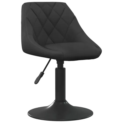 Sillas de Comedor Giratorias 4 Unidades Terciopelo Negro