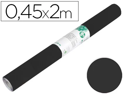 Rollo Adhesivo Liderpapel Unicolor Negro Mate Rollo de 0,45 x 2 m