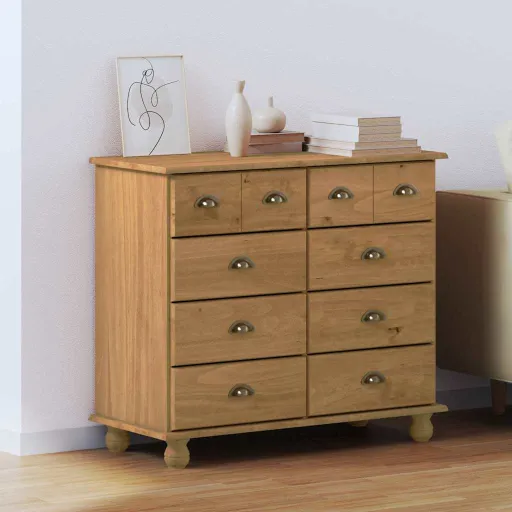 Cajón de Gaveta Con Cajón ASKIM Marrón 91 x 40 x 79 cm