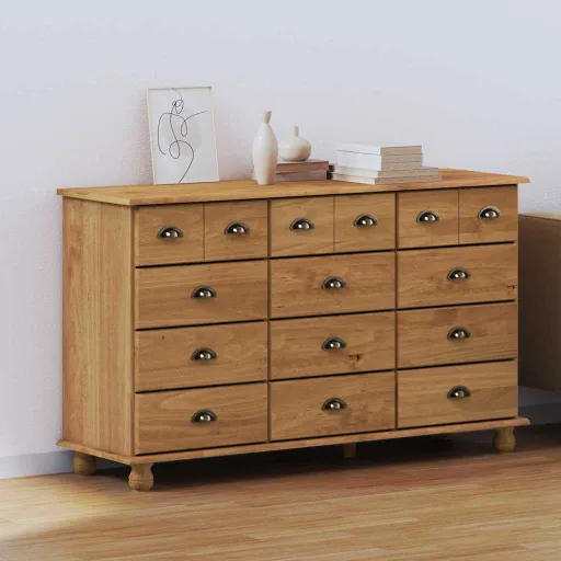 Cajón de Gaveta Con Cajón ASKIM Marrón 79 x 40 x 133,5 cm