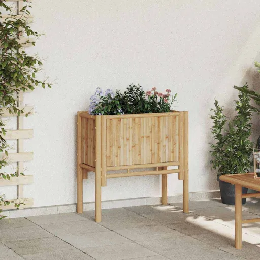 Cama Elevada Marrón 70 x 35 x 70 cm Bambú