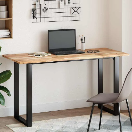 Tablero de Mesa Rectangular Madera Maciza Acacia 120x60x2 cm