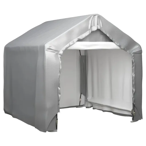 Carpa de Almacenamiento Acero Galvanizado Gris 180x180 cm