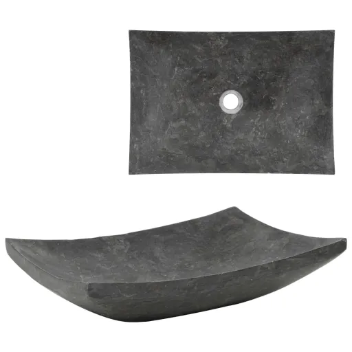 Lavabo 50x35x12 cm Mármol Negro
