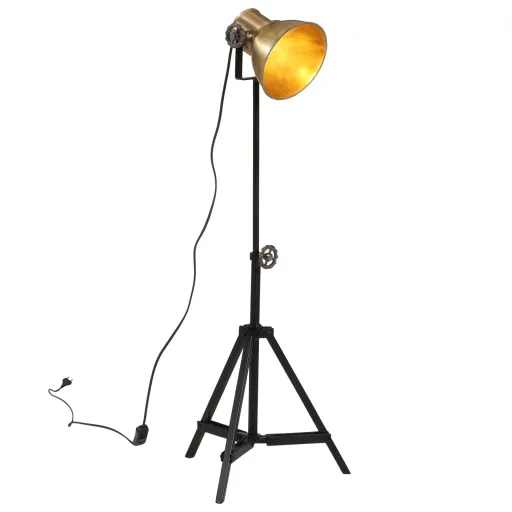 Lámpara de Pie Latón Vintage 25 W E27 35x35x65/95 cm