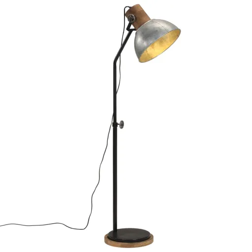 Lámpara de Pie Plateado Vintage 25 W E27 30x30x100-150 cm