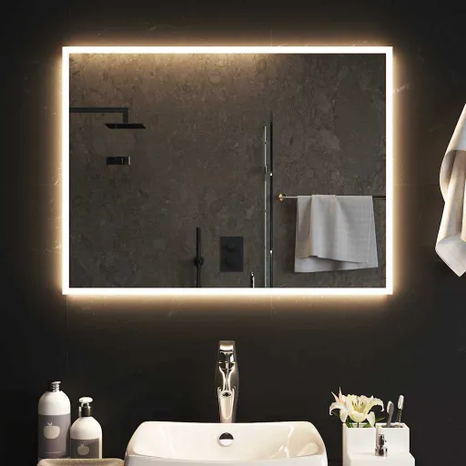 Espejo de Baño Con LED 80x60 cm