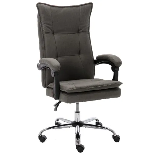 Silla de Oficina de Tela Gris