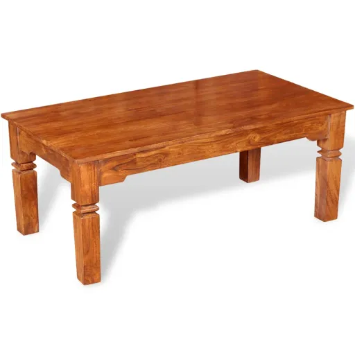 Mesa de Centro de Madera Maciza 110x60x45 cm