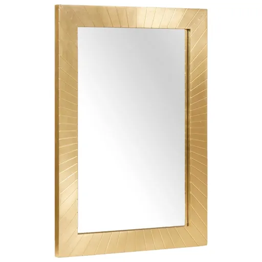 Espejo de Baño Con Espejo Negro y Dorado 50 x 2,5 x 70 cm
