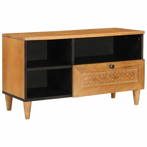Unidades de TV Con Cajón Marrón Claro 80 x 33 x 46 cm