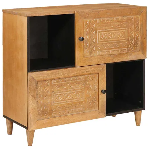 Vitrina Marrón Claro 33.5 x 80 x 75 cm