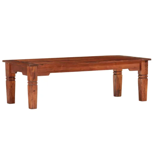 Mesa de Centro de Madera Maciza de Acacia 110x50x35 cm