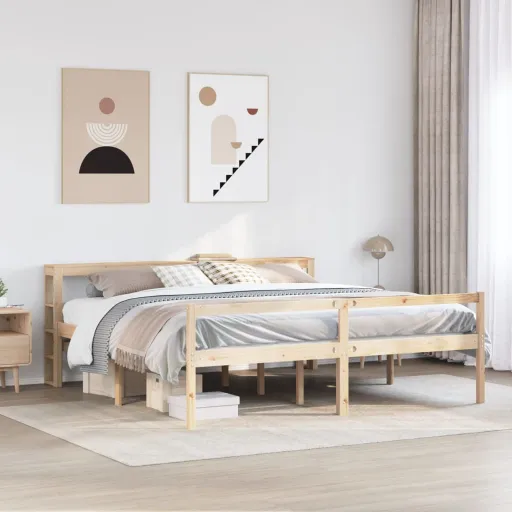 Cama Para Personas Mayores Con Cabecero Madera Maciza 180x200cm