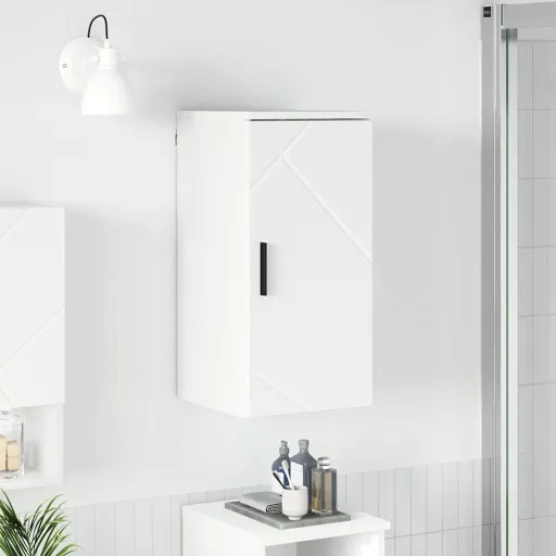 Gabinete de Baño 30 x 31,5 x 61 cm Madera Contrachapada & Metal