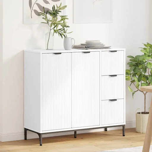 Aparador Con Cajón 89,5 x 33 x 82 cm Madera de Ingeniería