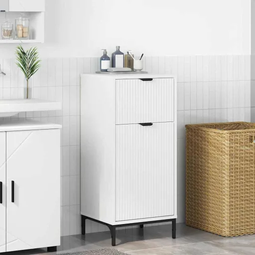 Gabinete de Baño 39,5 x 36 x 88 cm Madera Contrachapada & Metal