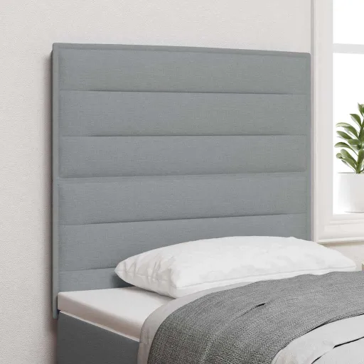 Cabecero Con Cabecera Gris Claro 80 cm Cuero Sintético