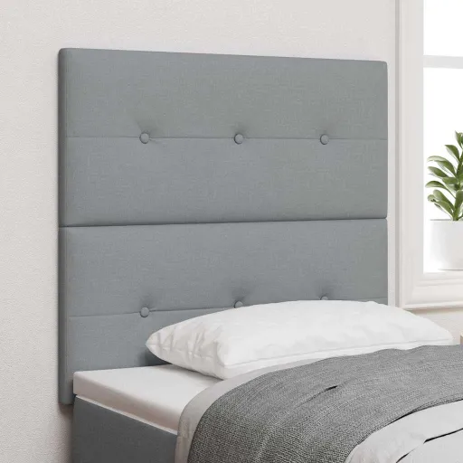 Cabecero Con Cabecera Gris Claro 100 cm Cuero Sintético