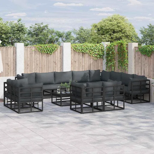 Conjunto de Sofá de Jardín Con Cojín   (12 pcs)