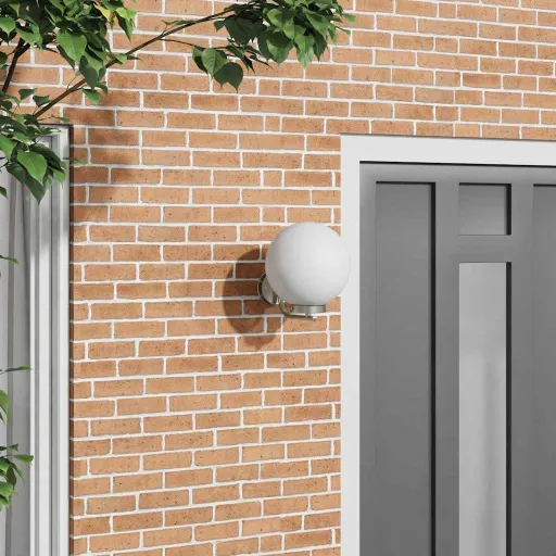 Luz de Pared Exterior Plateado 29 x 25 x 33 cm