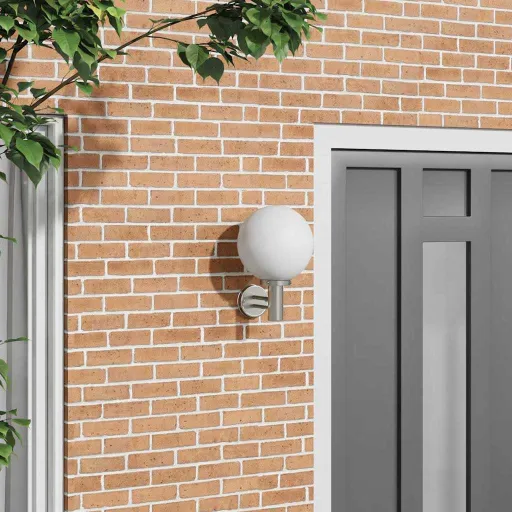 Luz de Pared Exterior Plateado 28 x 25 x 38 cm