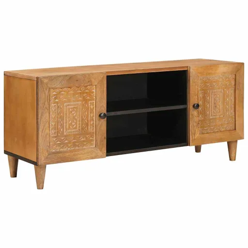Unidades de TV Con Estante Marrón Claro 105 x 33 x 46 cm