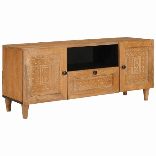 Unidades de TV Con Cajón Marrón Claro 105 x 33 x 46 cm