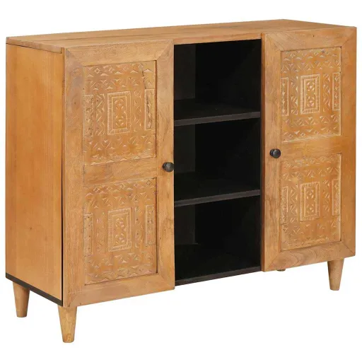 Vitrina Marrón Claro 33.5 x 90 x 75 cm