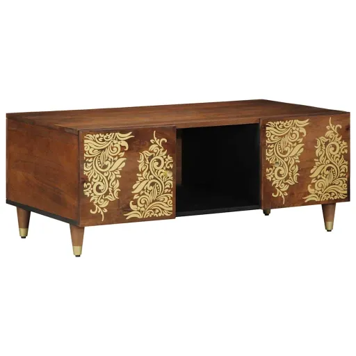 Mesa de Café Marrón Miel 100 x 54 x 40 cm
