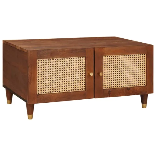 Mesa de Café 80 x 50 x 40 cm Madera de Mango Maciza