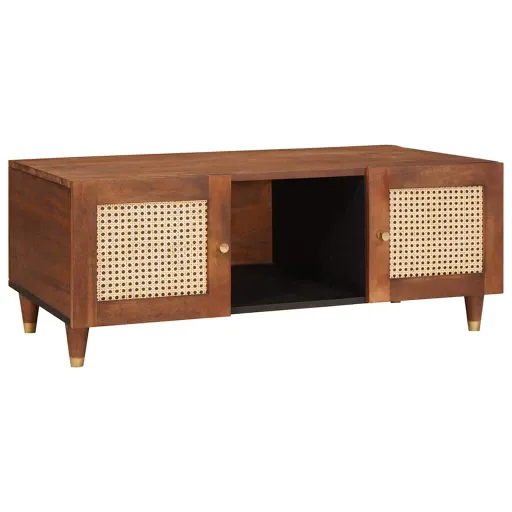 Mesa de Café 100 x 54 x 40 cm Madera de Mango Maciza