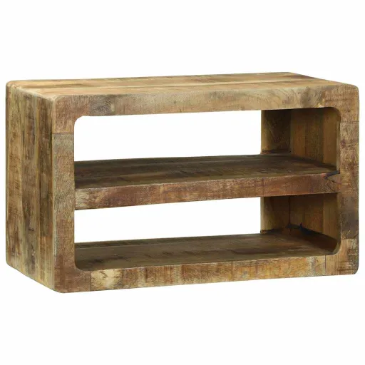 Mueble de TV Marrón 60 x 32 x 36 cm Madera Maciza de Mango