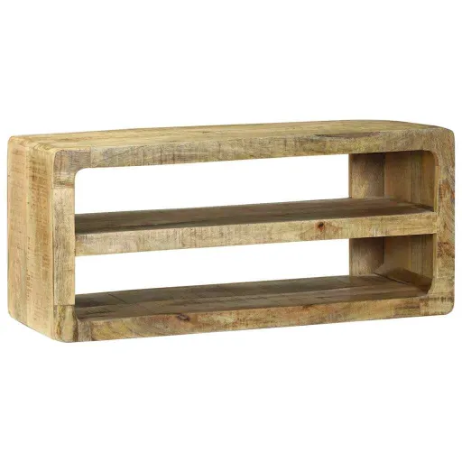 Mueble de TV Marrón 80 x 32 x 36 cm Madera Maciza de Mango