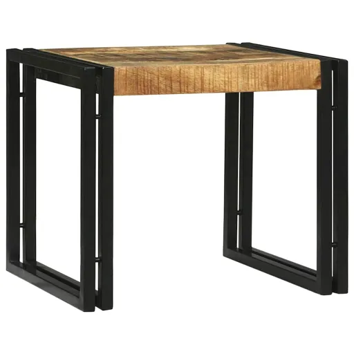 Mesa de Café   Marrón Madera de Mango Maciza (2 pcs)