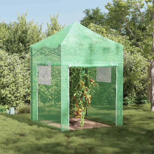 Invernadero Con Marco Pop-up Verde 200 x 200 x 300 cm Hierro