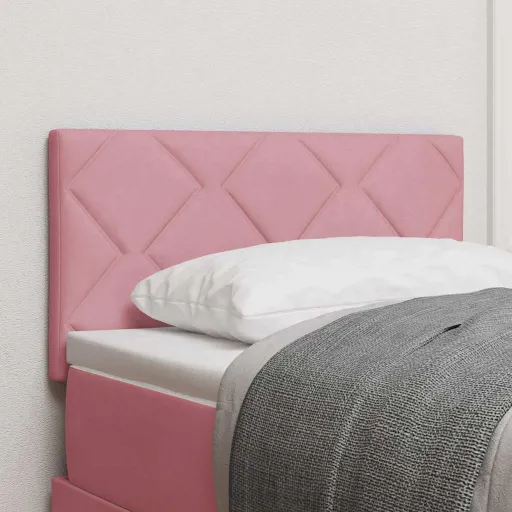 Cabecero Con Cabecera Rosa 80 cm Terciopelo