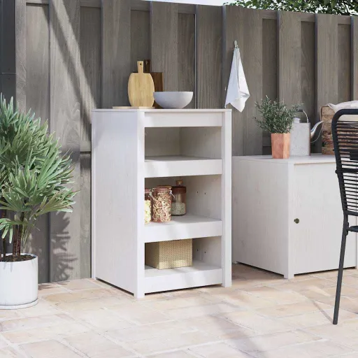 Mueble de Cocina 55 x 55 x 92 cm Madera de Pino Macizo