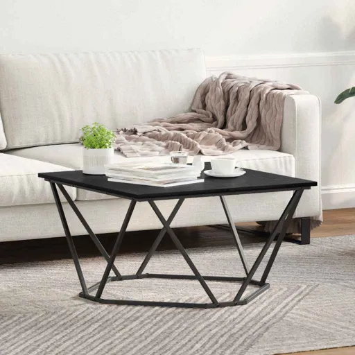 Mesa de Café Roble Negro 80 x 80 x 45 cm