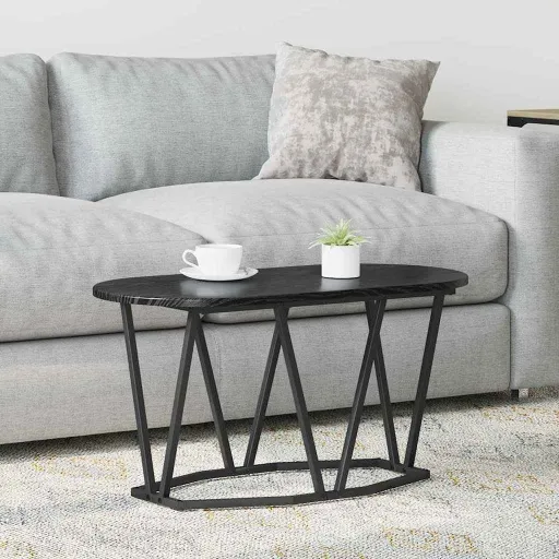 Mesa de Café Roble Negro 80 x 40 x 40.5 cm