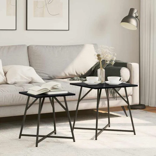 Conjunto de Mesas Auxiliares   Roble Negro (2 pcs)