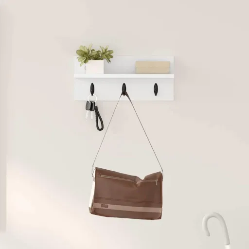 Perchero de Pared 40 x 10,5 x 18 cm Madera de Ingeniería