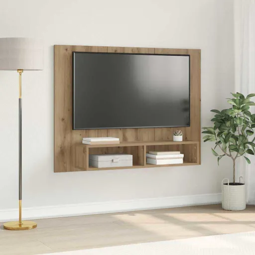 Conjunto de Mueble de TV Roble Artesanal 120 x 23,5 x 90 cm