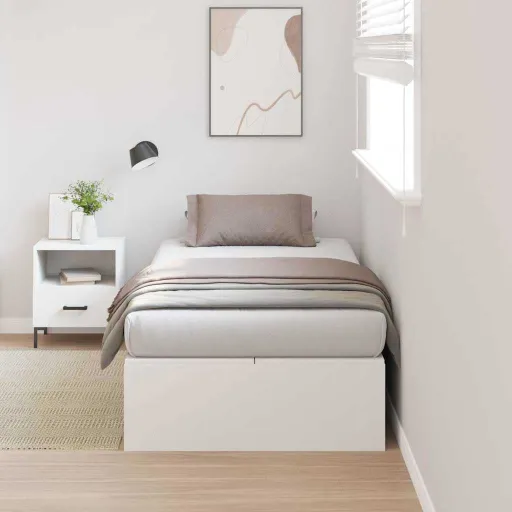 Cama Con Almacenamiento 70 x 190 cm Madera Contrachapada