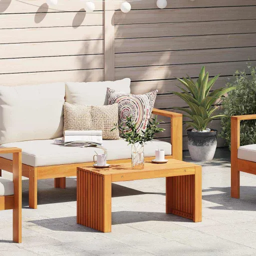 Mesa Lateral Aceite Natural 70 x 35 x 35 cm
