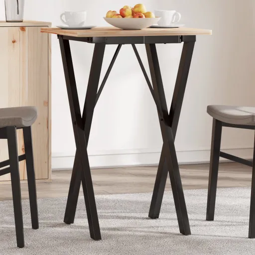 Patas de Mesa de Comedor Estructura X Acero 40x40x73 cm