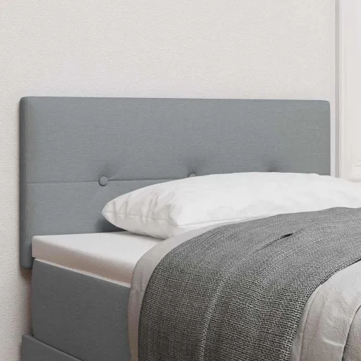 Cabecero Con Cabecera Gris Claro 80 cm Cuero Sintético